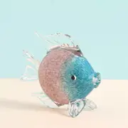 Room Crafts Table Decoration Room Decor Abstract Fish Statue-brown