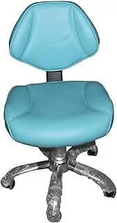 Dental Saddle Chair with Back Support, 19" - 24" High Comfort Salon Saddle Chair, Ergonomic Rolling Chair for Dental Stylist Tattoo Artist(Style4)
