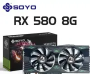 RX580 8GB AMD GRAPHICS CARD SOYO GDDR5 256BIT HDMI 3DP DESKTOP GAMING PC GPU USA