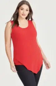 FREE POST NWT TS14+ Taking Shape Red Luna Tank Top 18 RRP $69.95