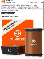 Original Tumbler Rolling Knife Sharpener 15° ￼And 20° ￼Sharpening - TU1D35S