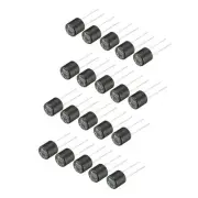 20Pcs DIP Mounted Miniature Cylinder Slow Blow Micro Fuse T4A 4A 250V Black