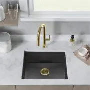 Swiss Madison Undermount Kitchen Sink 21" Sound Dampening Stainless Steel Black