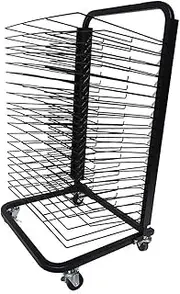 Art Drying Rack,Painting Mobile Art Rack,20 Shelves Foldable Metal Art Storage Rack,Suitable for Engineering Drawings,Paintings and Prints