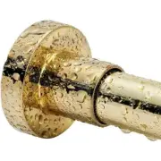 Dyiom Rust-Resistance N' Non-Slip Shower Curtain Rod for Bathroom 43" Gold