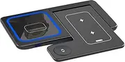 Wireless Charging Station, Foldable Charging Dock, 15w Fast Pad, Multi-Device Support, Ideal for Family Travel, Home Organization, Earphone, Great for Desk Setups, 6.5x5.6x4.1in
