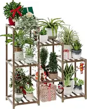 Plant Stand - Indoor and Outdoor Plant Shelf for Multiple Plants