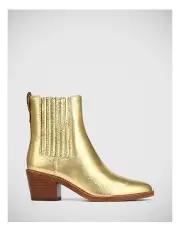 [Wittner] Jiamy Metallic Leather Ankle Boot in Gold