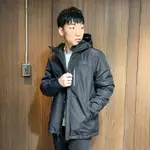 美國百分百【THE NORTH FACE】連帽外套 TNF 北臉 兩件式 夾克 防風防水 戶外登山 黑色 S號 AX81