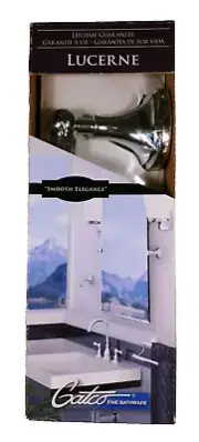 Gatco Lucerne Toilet Tissue Paper Holder Chrome Mount Spring Durable Metal 4613