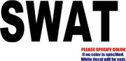 SWAT #11 Graphic Die Cut decal sticker Car Truck Window Bumper Laptop 7"
