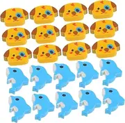 Angoily 100pcs Cute Animal Mini Erasers Adorable Dolphin Dog Designs for Supplies Classroom Rewards Party Favors Stationery Items