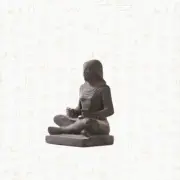 The Egyptian Scribe Statue Replica As Original 8 Cm/H Unique Sculpture Figurine
