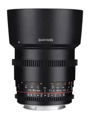 Samyang SYDS85M-N VDSLR II 85mm T1.5 Cine Lens for Nikon (FX) Cameras