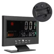Multifunction Digital Thermometer Hygrometer Desk Clock Calendar Temperature LJ