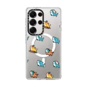 Galaxy S25 Ultra Clear Magnetic Case pixel Leonarudo
