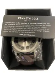 New Kenneth Cole Men's Watch, Modern Style, Stainless Steel. Retails For $135..