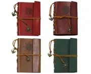 Retro Anchor Faux Leather Cover Notebook Journal Traveler Book Diary Blank String-Grey