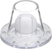 Seachoice Self-Bailing Scupper, Large, Clear, Fits 1.5-3 in. Openings
