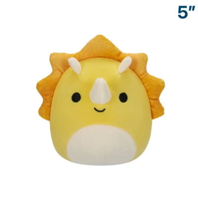 Lancaster the Yellow Triceratops ~ 5" Wave 18 Squishmallow Plush ~ In Stock