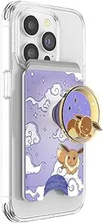 PopSockets Phone Wallet with Expanding Phone Grip, Phone Card Holder, Pokemon - Celestial Eevee
