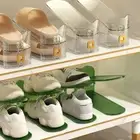 Stackable Shoe Rack System Closet Space-saving Solution Double-layer Slots