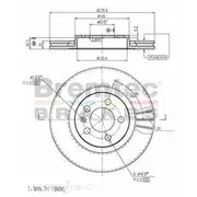 Bremtec Euro-Line GeoZinc Coated Brake Rotor - BDR9780EL