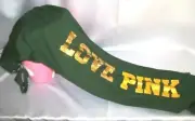 Victorias Secret Pink Green Bay Packers Sequins Bling Straight Sweat Pants XS