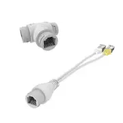 POE Splitter 2-in-1 Network Cabling Three-way RJ45 Converter For Security Camera