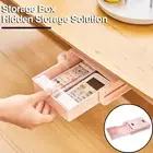 Organizer Box Storage Container under Desk Slide-out Drawer Hidden Storage