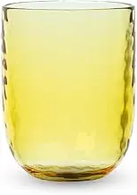 Abode Homewear Vasaio PVHDF146ASUY Break-Resistant Cup, 14.1 fl oz (410 ml), Yellow, Plastic Glass, Stylish Design, Dishwasher-Safe, BPA-Free, Large Capacity, Iced Coffee, Highball, Outdoors
