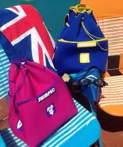 SWIMPAC Swimming Bag Child Backpack - Pink Purple - Blue Yellow also avail