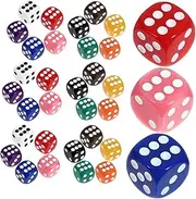 SUPVOX 50pcs Dice Set Multi Sided Game Props Lightweight and Dice