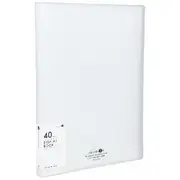 Aqua Drops A4 Display Book 40 Pocket Fixed Clear