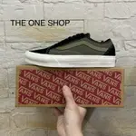 THEONESHOP VANS OLD SKOOL TAPERED 綠色 軍綠 黑色 麂皮 帆布 VN0A54F49YD