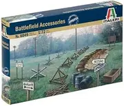 Italeri 1:72 Scale WWII - Battlefield Accessories Model Building Kit