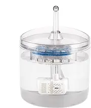 Automatic Water Bowl - Cat Fountains for Drinking | 1.5L Automatic Indoor Drinking Fountain, Transparent Water Tank Pet Fountain, Quiet Filtration Watering Dish, Electric Cat Waterer for Garage