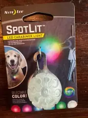 Nite Ize SpotLit LED Carabiner Light Disc-O Select Selectable Color SGS-07S-R6