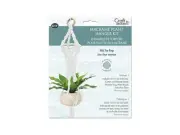 DIY Cord Macrame Planter Hanger Kit White - for Porch Decor, Gifting, Indoor/...