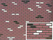1" Scale Dollhouse Flooring - Worn Brick Sheet: 12x16 (FF60665)