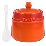 Seasoning Sugar Jar for Coffee Bar Ceramic Storing Various Condiments
