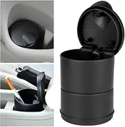 Car Ashtray with Lid, Smell Proof Detachable and Portable Ashtray, Mini Smokeless Ciqarette Ashtray Cup Holder, Auto Dustbin Garbage Trash Can Organizer For SUV, Truck, Office, Home