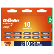 Gillette Fusion5 Power Razor Refills, 10 cartridges -Blades with Precision Trimmer