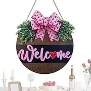 Valentine's Day Door Decoration, Valentine's Day Welcome Sign, 12 Inch Valentine's Day Front Door Sign | Welcome Door Sign, Sign
