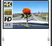 Projector Screen with Stand 120 inch Portable Projection Screen 16:9 4K HD Rear