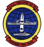 5" NAVY USS HOLLAND AS-32 POSEIDON PRO PACE EMBROIDERED PATCH