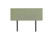 Linen Fabric Queen Bed Deluxe Headboard Bedhead - Olive Green