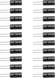 VGOL 20PCS Ball Angle Tilt Vibration Switch SW-520D Ball Switch Tilt Sensor Switch 22.2x5.2mm for Small Household Appliance Sports Equipmens, Black
