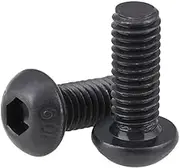 5/10/20/50pcs Grade 10.9 Black Button Head Screw ISO7380 M5 M6 M8 Hex Socket Round Button Head Screws Bolts(35mm,M5 10pcs)