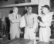 Today's New York Brooklyn game Ebbets Field was Willie May's last g- 1952 Photo